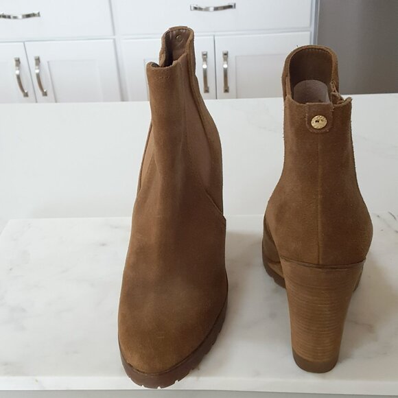 MICHAEL KORS THEA SUEDE WEDGE BOOTIE SZ 8 - Picture 2 of 5